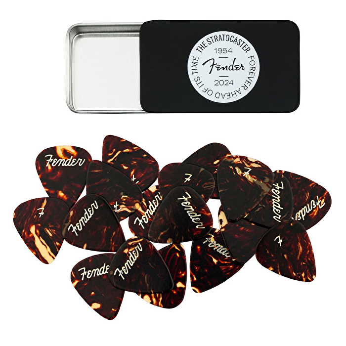 Fender 70th Anniversary Pick Tin Medium Pena (12 Adet)